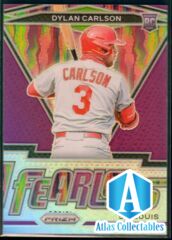 2021 Panini Prizm Dylan Carlson Fearless Purple Prizm #FR-3 Cardinals